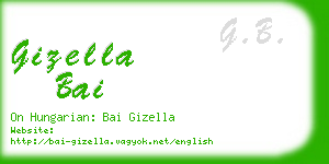 gizella bai business card